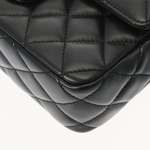 CHANEL Chanel Matelasse Heart Chain Shoulder Bag 20cm Black - Women's Lambskin - Picture 6 of 12